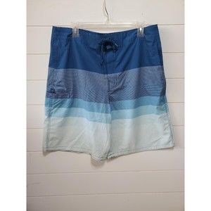 Route 66 mens size 34 swim trunks hook and loop tie closure mesh side pockets